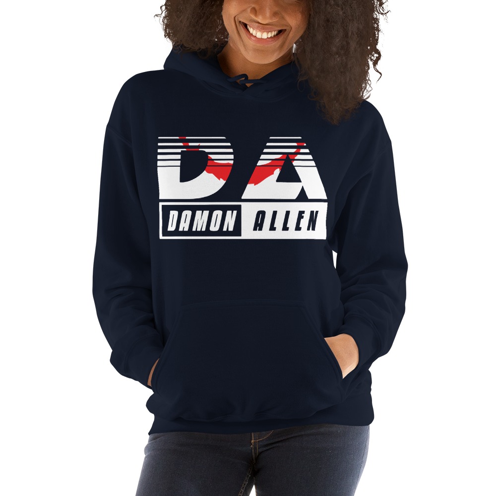 Damon Allen ’s Hoodies, Light Logo with Red