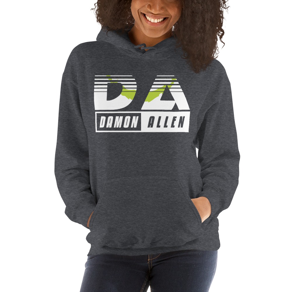 Damon Allen ’s Hoodies, Light Logo with Green