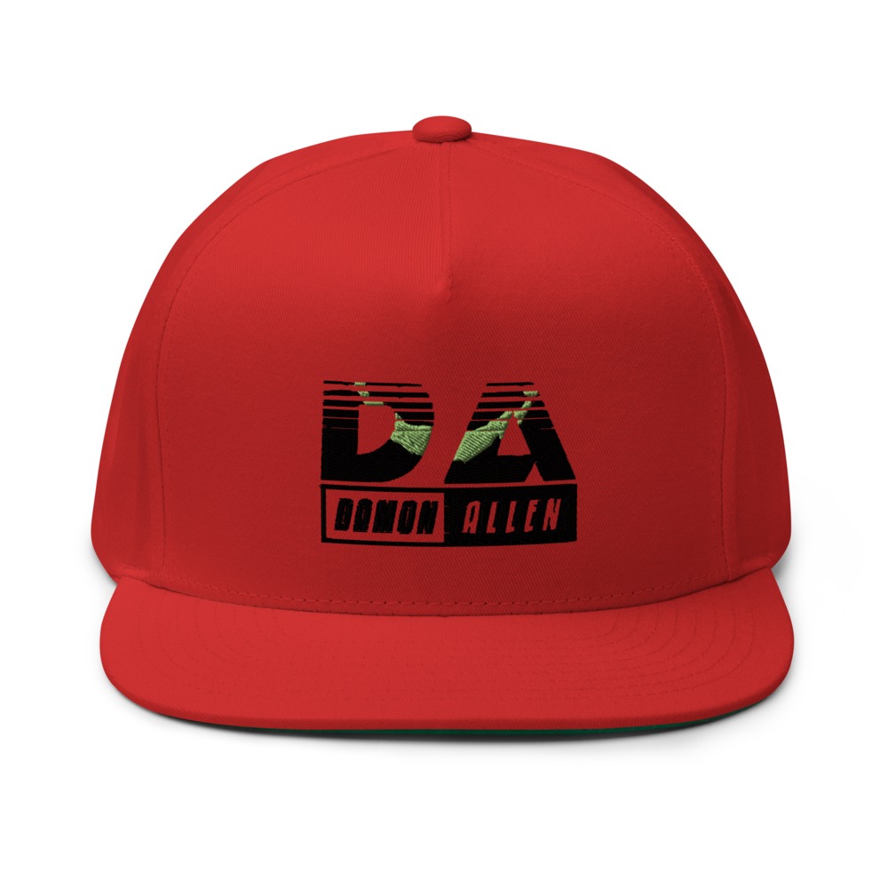 Damon Allen Hat, Dark Logo with Green