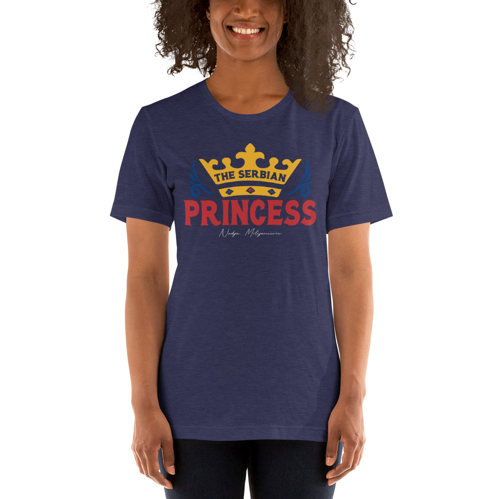 The Serbian Princess Nadja Milijancevic T-Shirt, White Logo