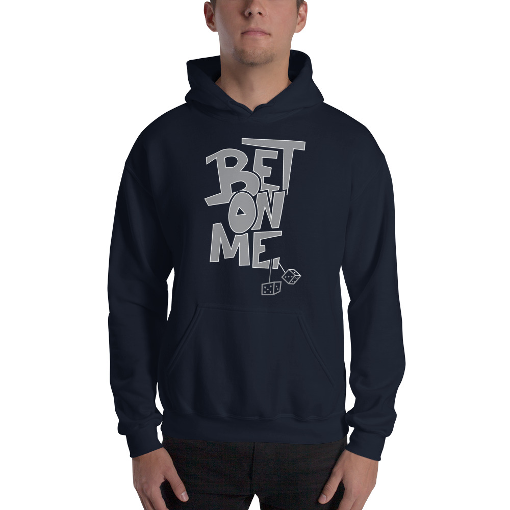 Bet on Me Kemore Gamble Hoodie, White Logo