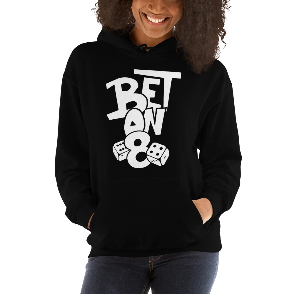 Bet on 8 Kemore Gamble Hoodie, White Logo