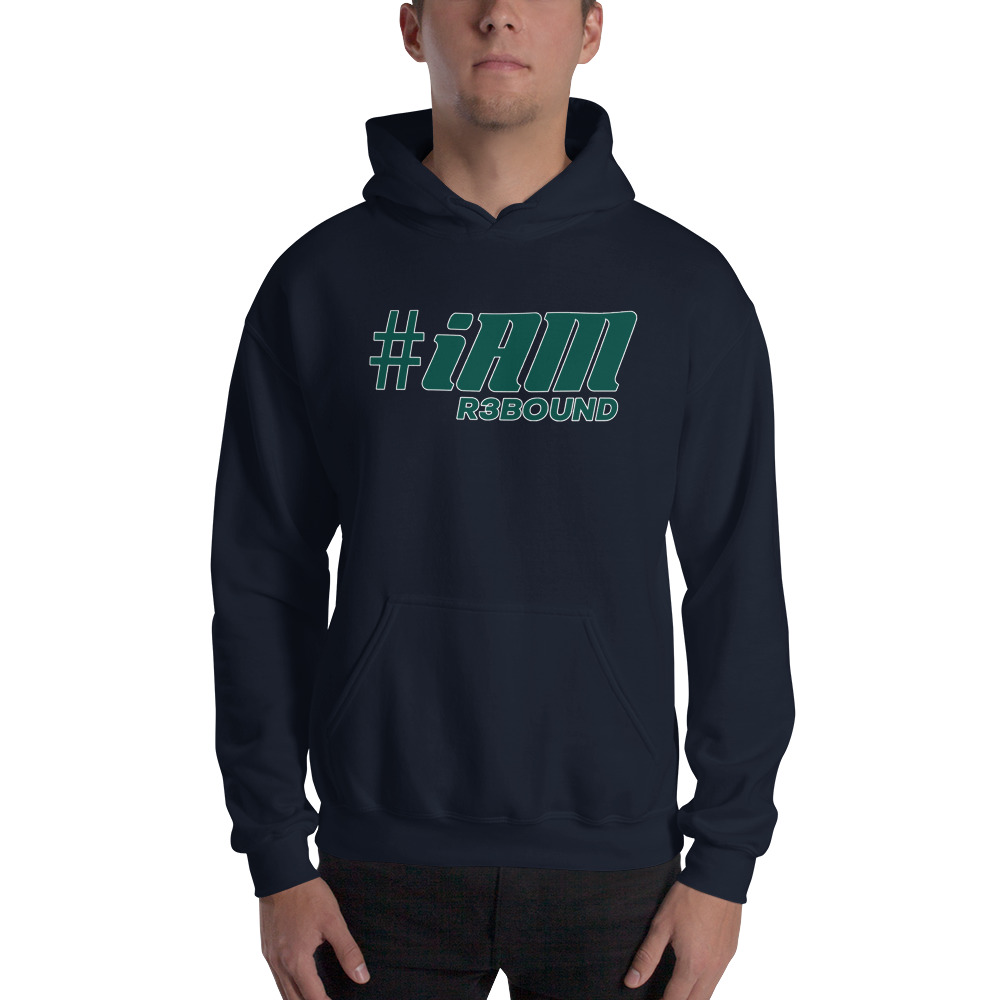 #iAM R3BOUND by Trudy Walker Hoodie, Green Logo