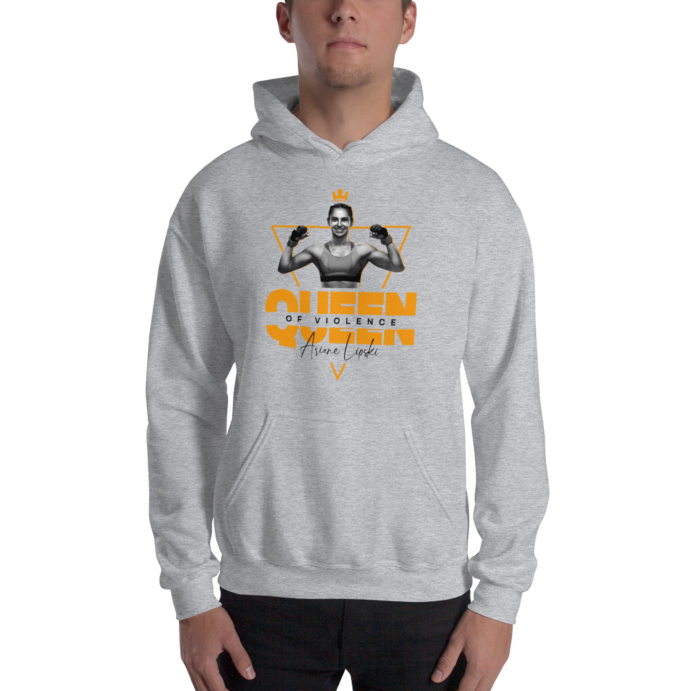 Queen of Violence Ariane Lipski Hoodie, Black Logo