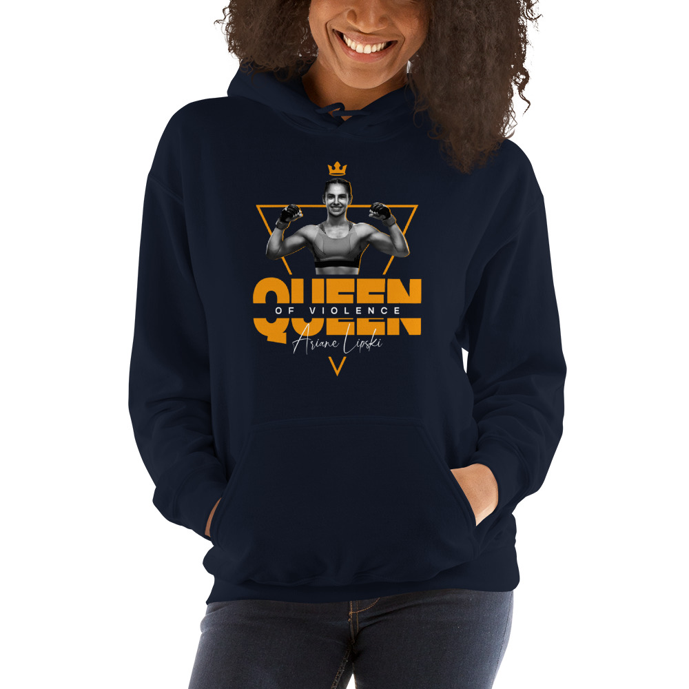 Queen of Violence Ariane Lipski Hoodie, White Logo