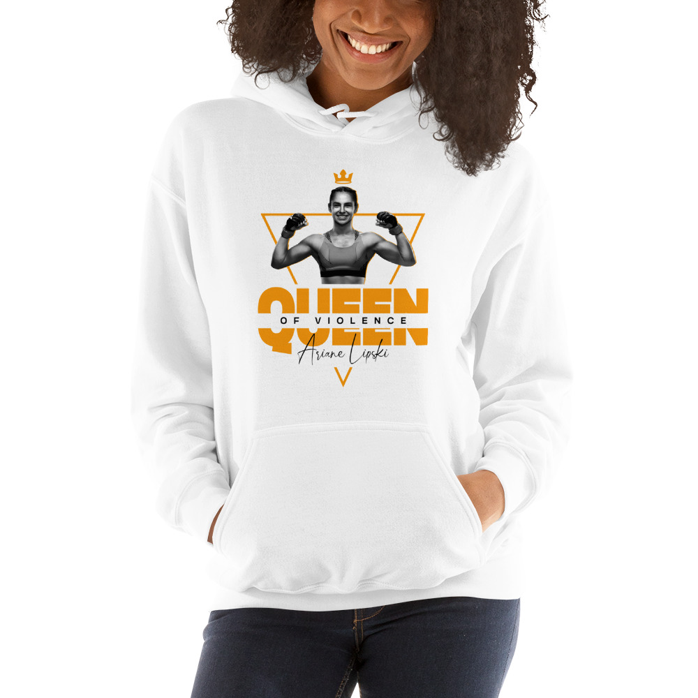 Queen of Violence Ariane Lipski Hoodie, Black Logo