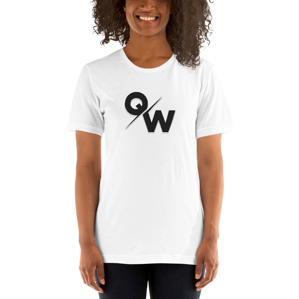 "QW" by Quincey Williams Shirt, Black Logo
