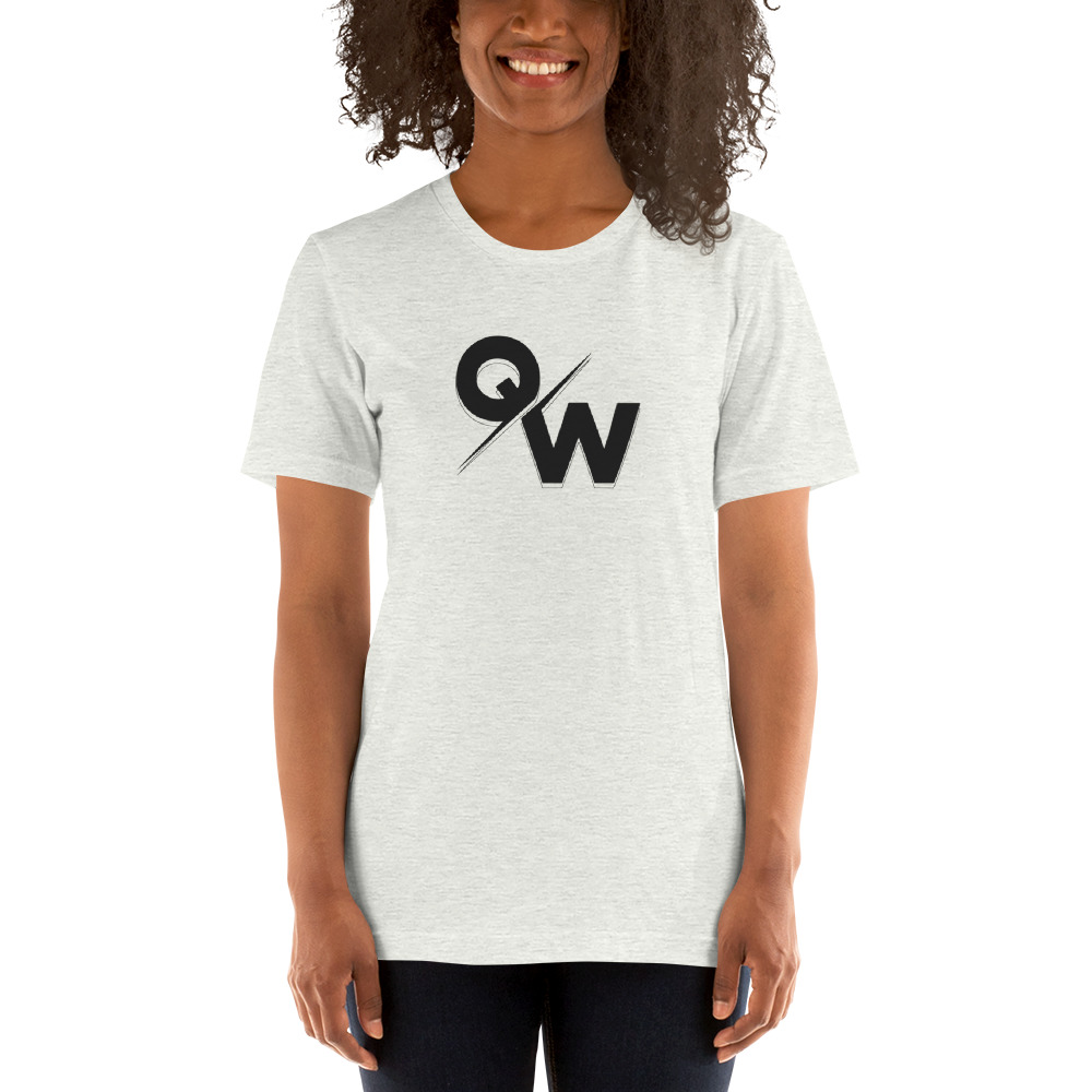"QW" by Quincey Williams Shirt, Black Logo