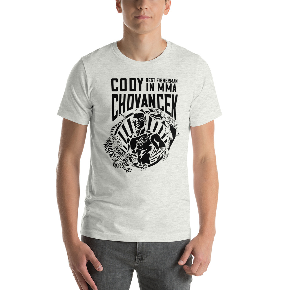 "Best Fisher in MMA" by Cody Chovancek Shirt, Black Logo