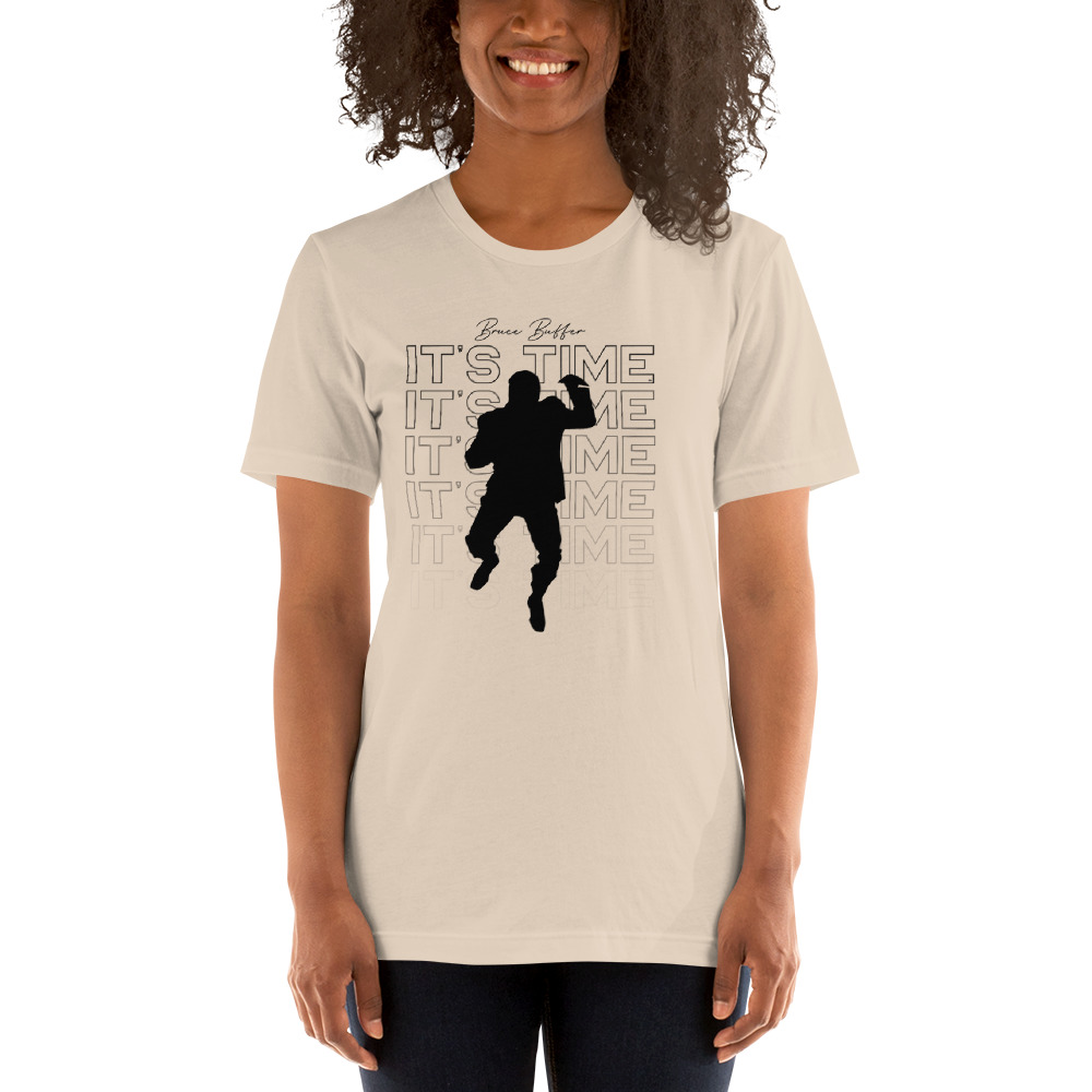 It's Time™ by Bruce Buffer, T-Shirt, Black Logo | Official Bruce