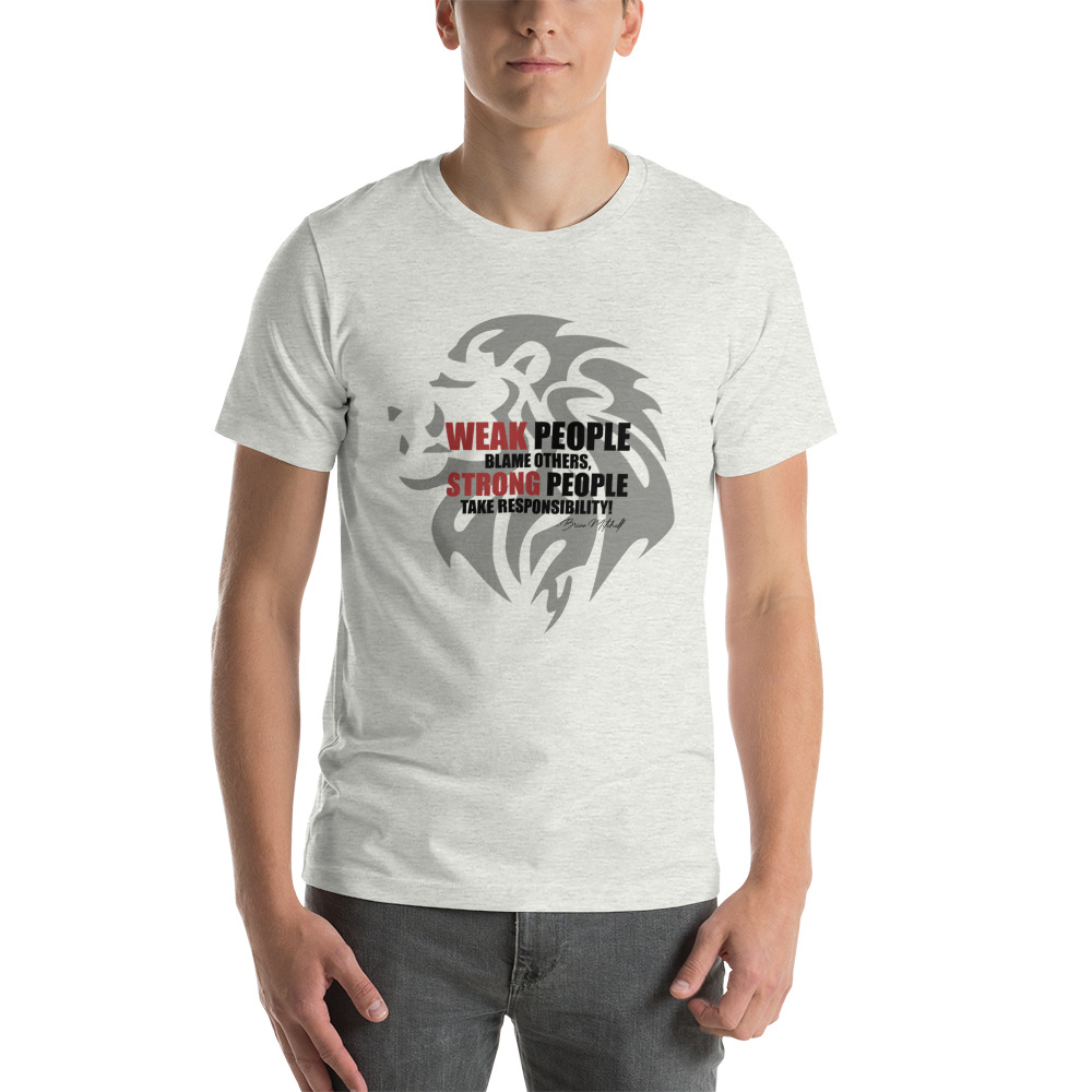 WEAK and STRONG II by Brian Mitchell Tee, Black Logo