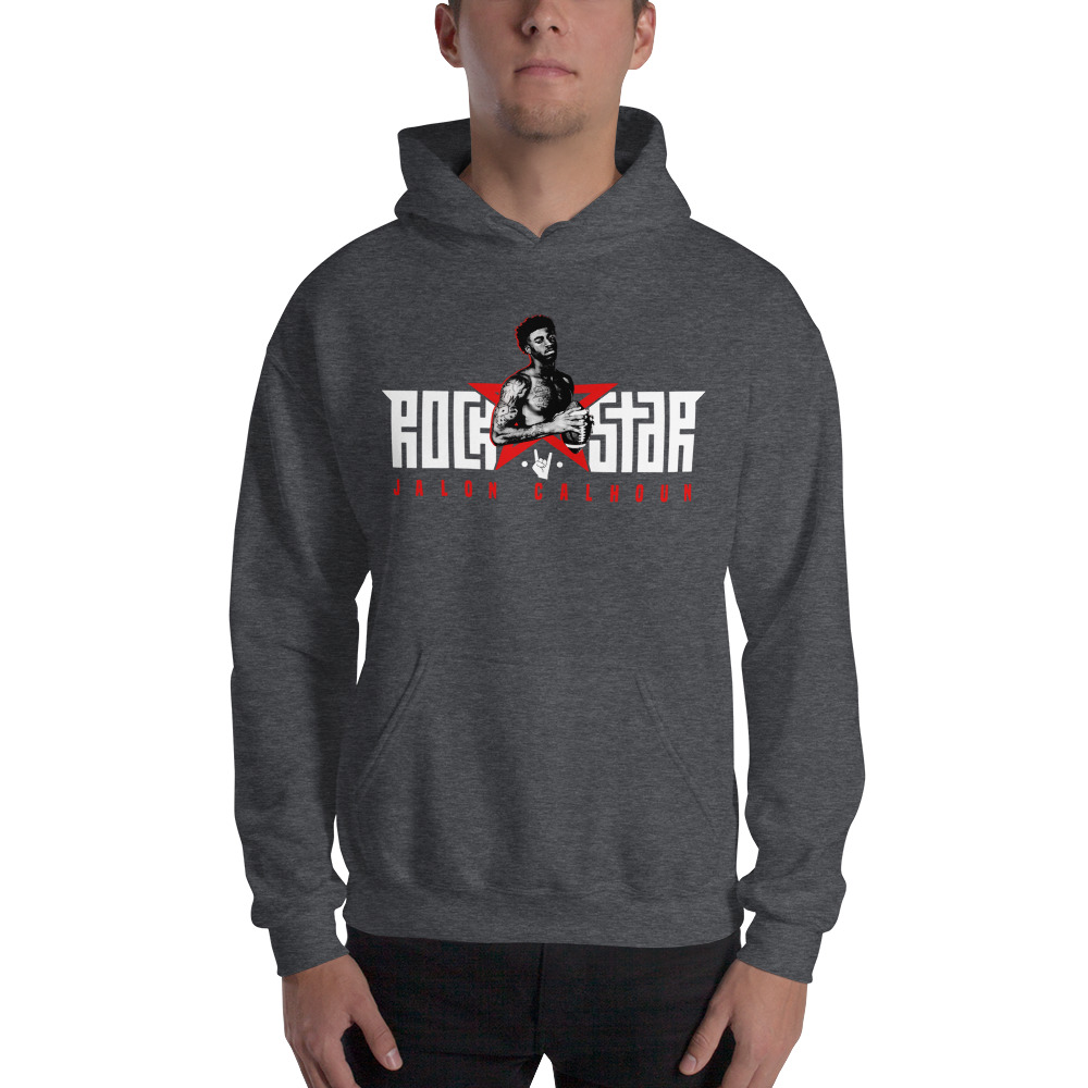 Rock Star Jalon Calhoun Hoodie, White Logo