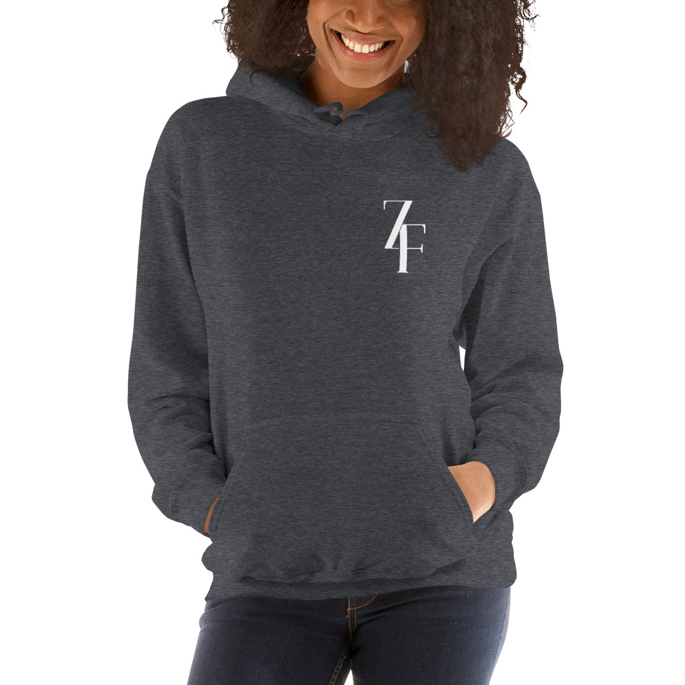 "Your Opportunity" by Zachary Fogell Hoodie, White Logo