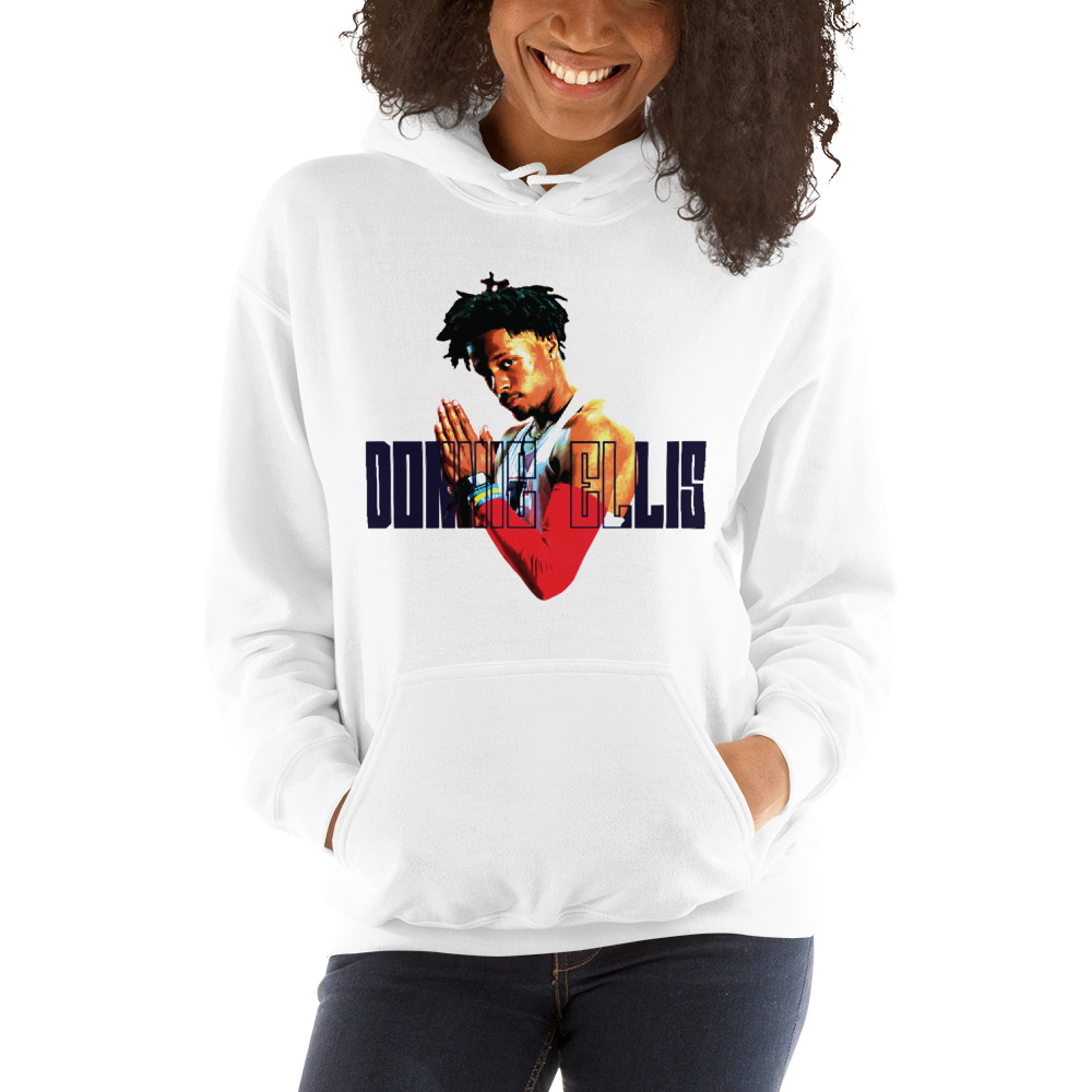 "Portrait" by Donnie Ellis Hoodie, Black Logo
