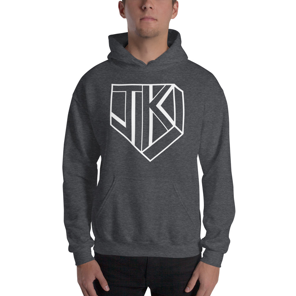JK Jason Karnuth Men's Hoodie, White Logo