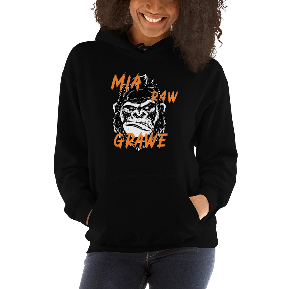 R4W Mia Grawe Hoodie, Orange Logo