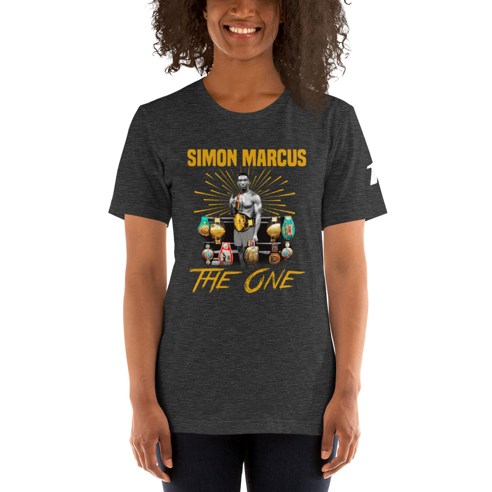 LIMITED EDITION "The One" Simon Marcus T-Shirt, White Logo on MILLIONS LIMITED EDITION "The One" Simon Marcus T-Shirt, White Logo