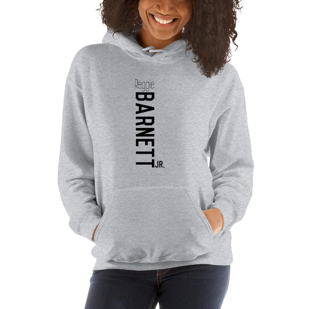 Reggie Barnett Jr. Hoodie, Black Logo