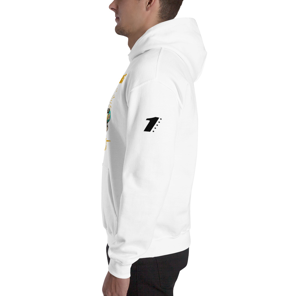 LIMITED EDITION "The One" Simon Marcus Hoodie, Black Logo on MILLIONS LIMITED EDITION "The One" Simon Marcus Hoodie, Black Logo