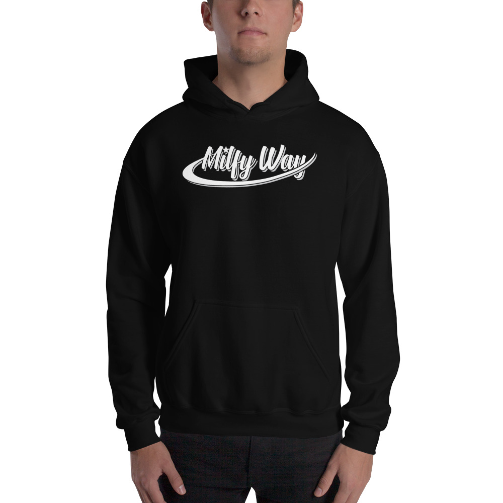 Milfy Way Mickie James Hoodie, White Logo
