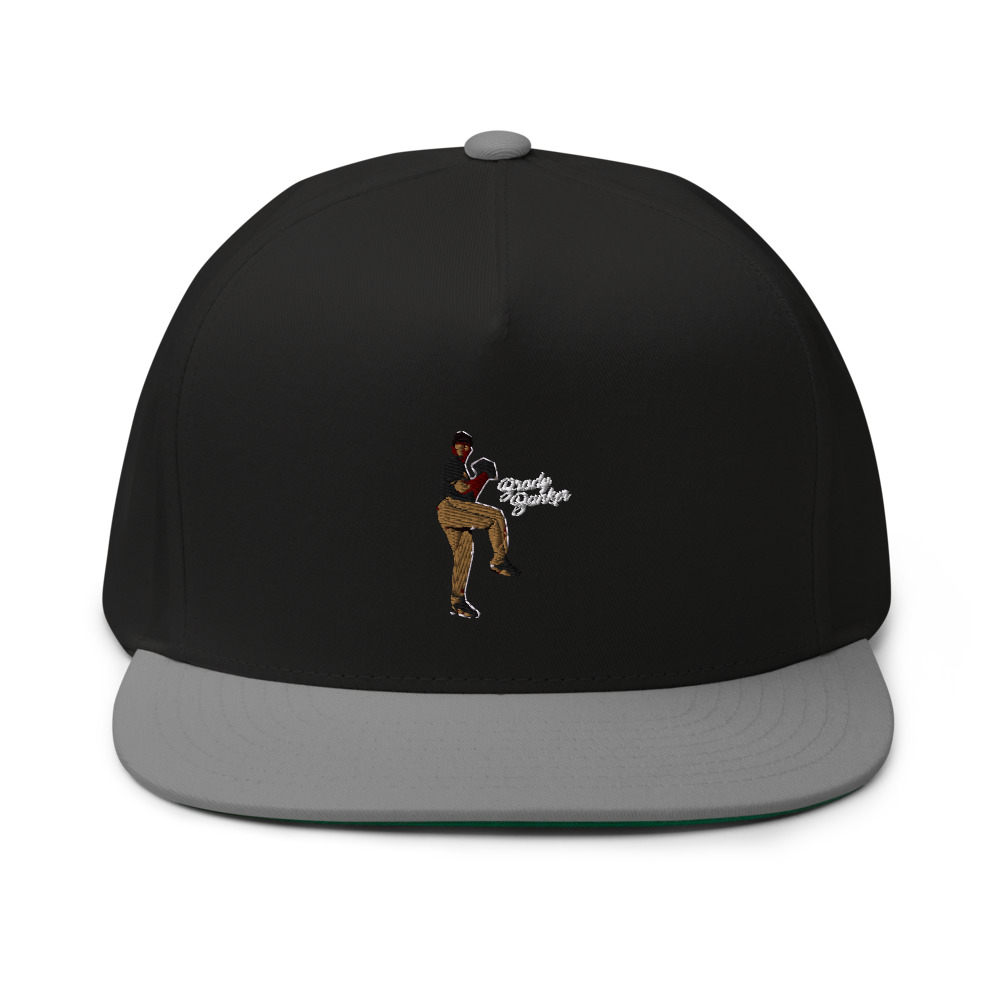 "Pitching" by Brady Banker Hat, White Logo