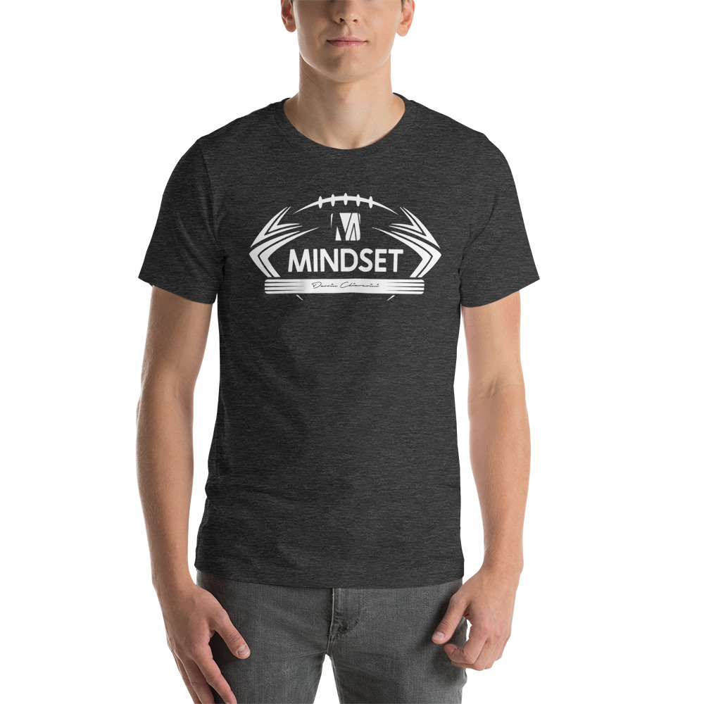 MINDSET by Darrin Chiaverini T-Shirt, White Logo on MILLIONS MINDSET by Darrin Chiaverini T-Shirt, White Logo