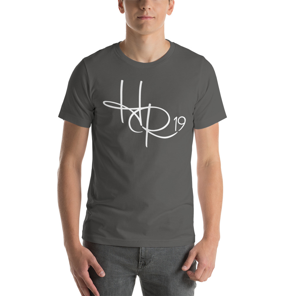 "HR19" by Hope Rose Shirt, White Logo