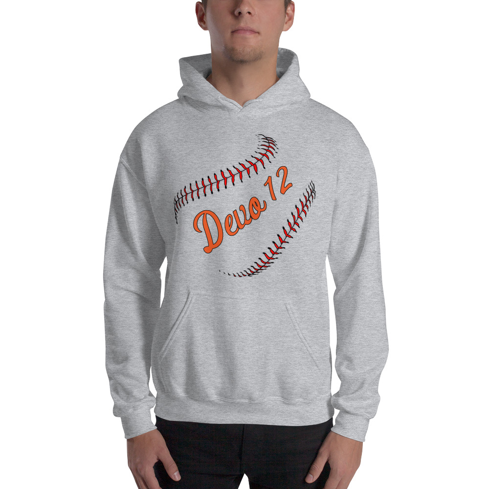 "Devo" by Michael Devereaux Hoodie on MILLIONS "Devo" by Michael Devereaux Hoodie