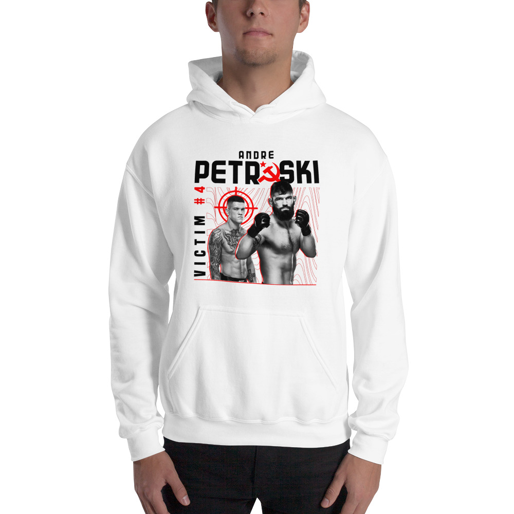 Victim #4 by Andre Petroski Hoodie, Black Logo
