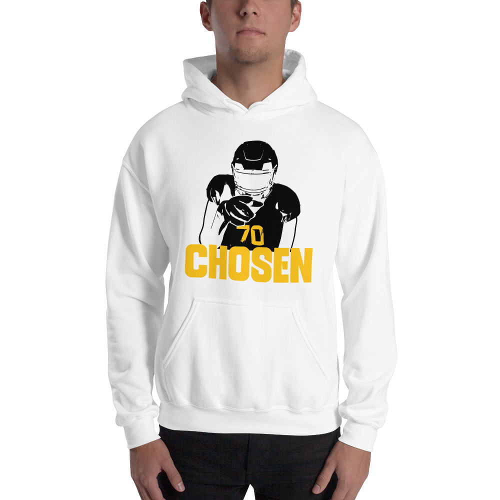 "Chosen" by Bryce Simpson Hoodie, Black Logo