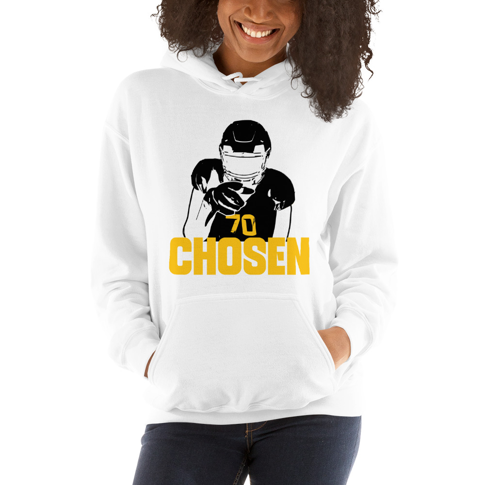 "Chosen" by Bryce Simpson Hoodie, Black Logo