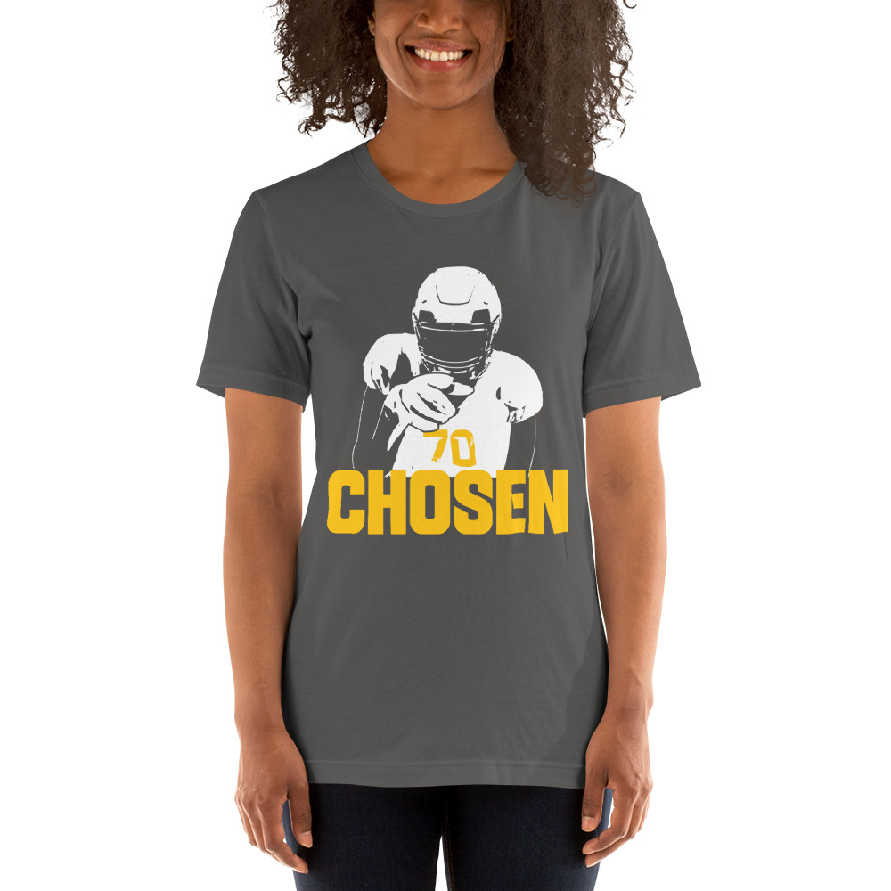 "Chosen" by Bryce Simpson Shirt, White Logo