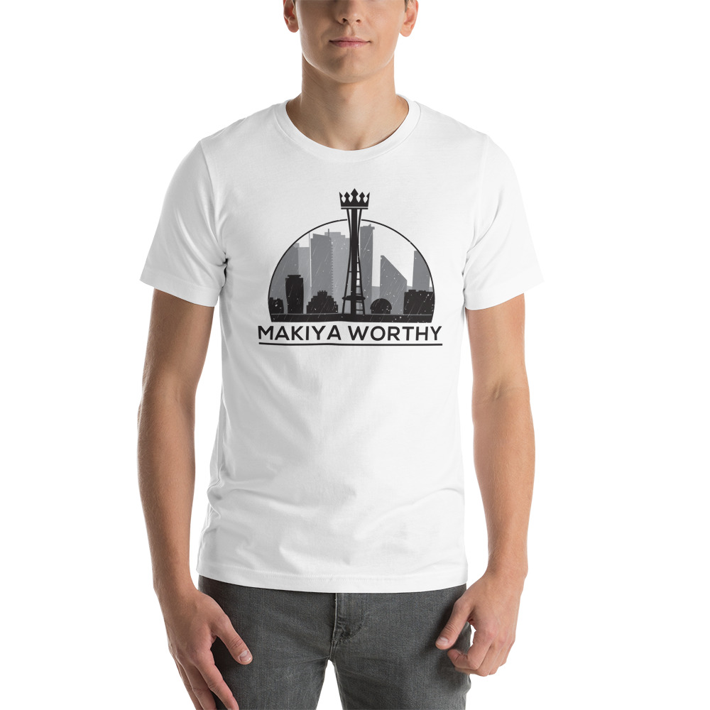 Makiya Worthy T-Shirt, Black Logo
