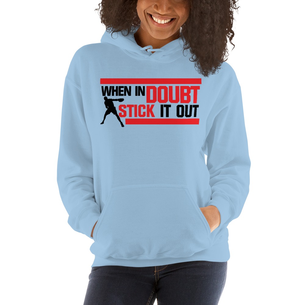 "When in Doubt Stick it out" Mcgirt Boxing Statet, Hoodie, Dark Logo