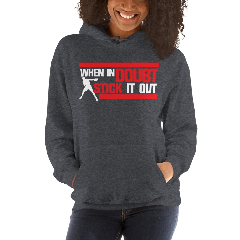 "When in Doubt Stick it out" Mcgirt Boxing Statet, Hoodie, Light Logo