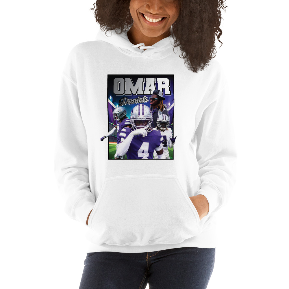 Omar Daniels Graphic Hoodie, Black Logo
