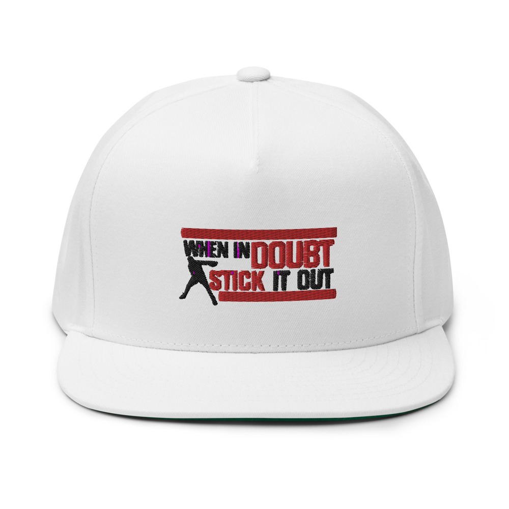 "When in Doubt Stick it out" Mcgirt Boxing Statement, Hat, Dark Logo