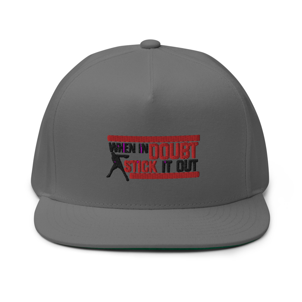 "When in Doubt Stick it out" Mcgirt Boxing Statement, Hat, Dark Logo