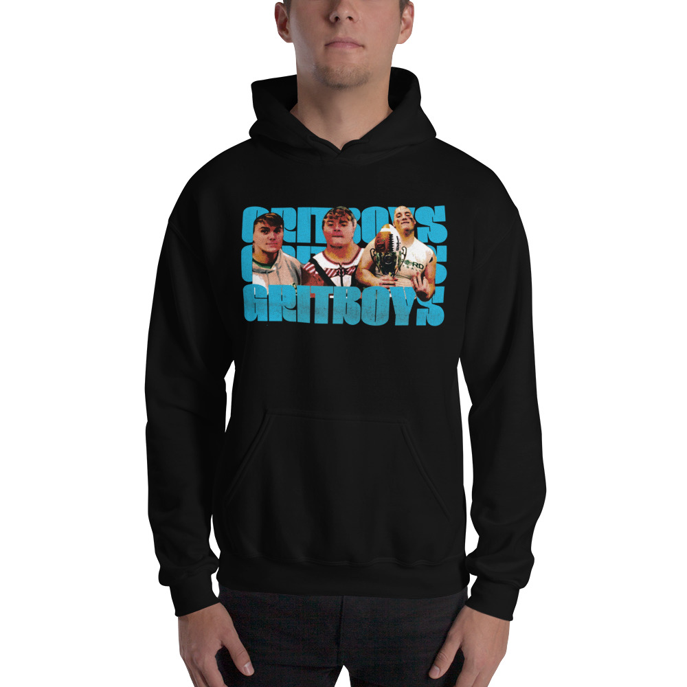 "GritBoys GritBoys GritBoys" by Nathan Norys Hoodie