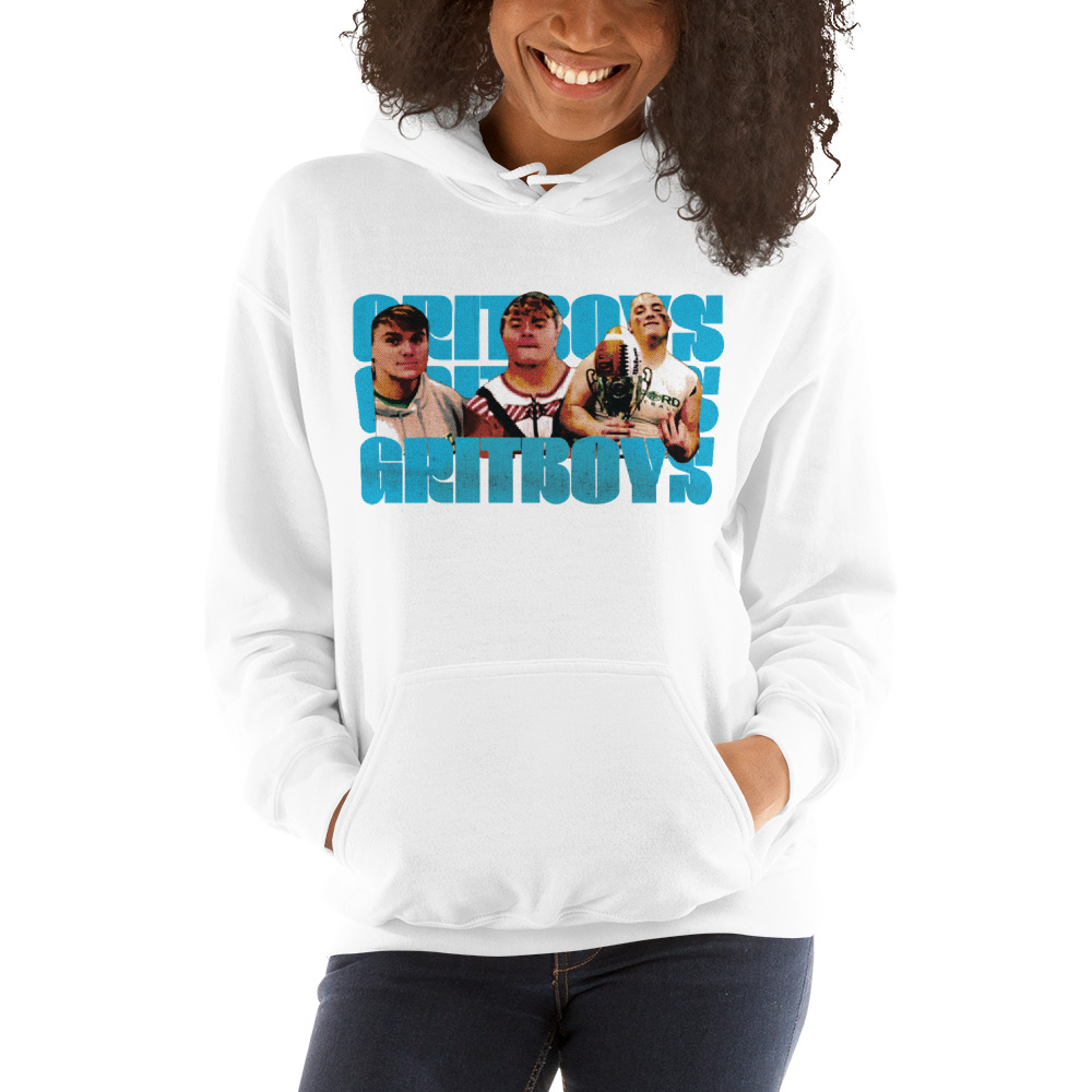 "GritBoys GritBoys GritBoys" by Nathan Norys Hoodie