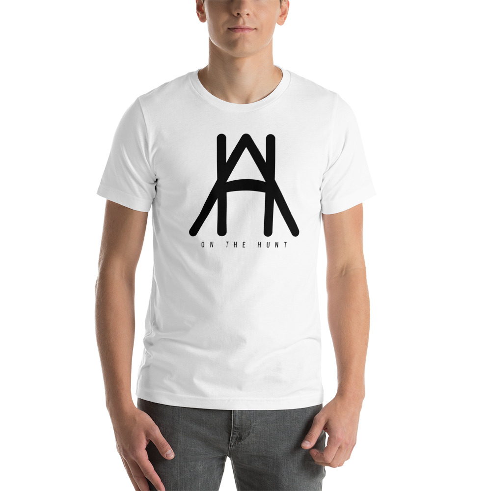 On The Hunt Adam Hunt Men's T-Shirt, Black Logo