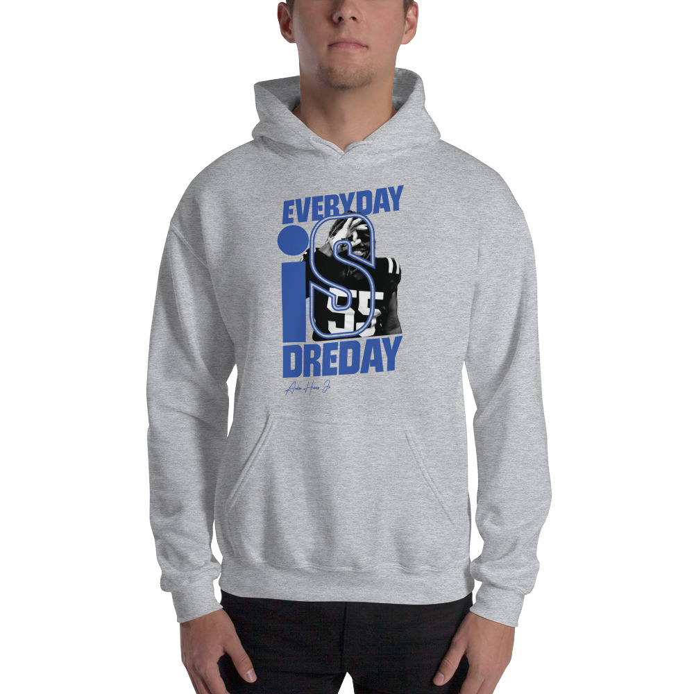 "Everyday is Dreday" by André Harris Jr Hoodie, Dark Logo