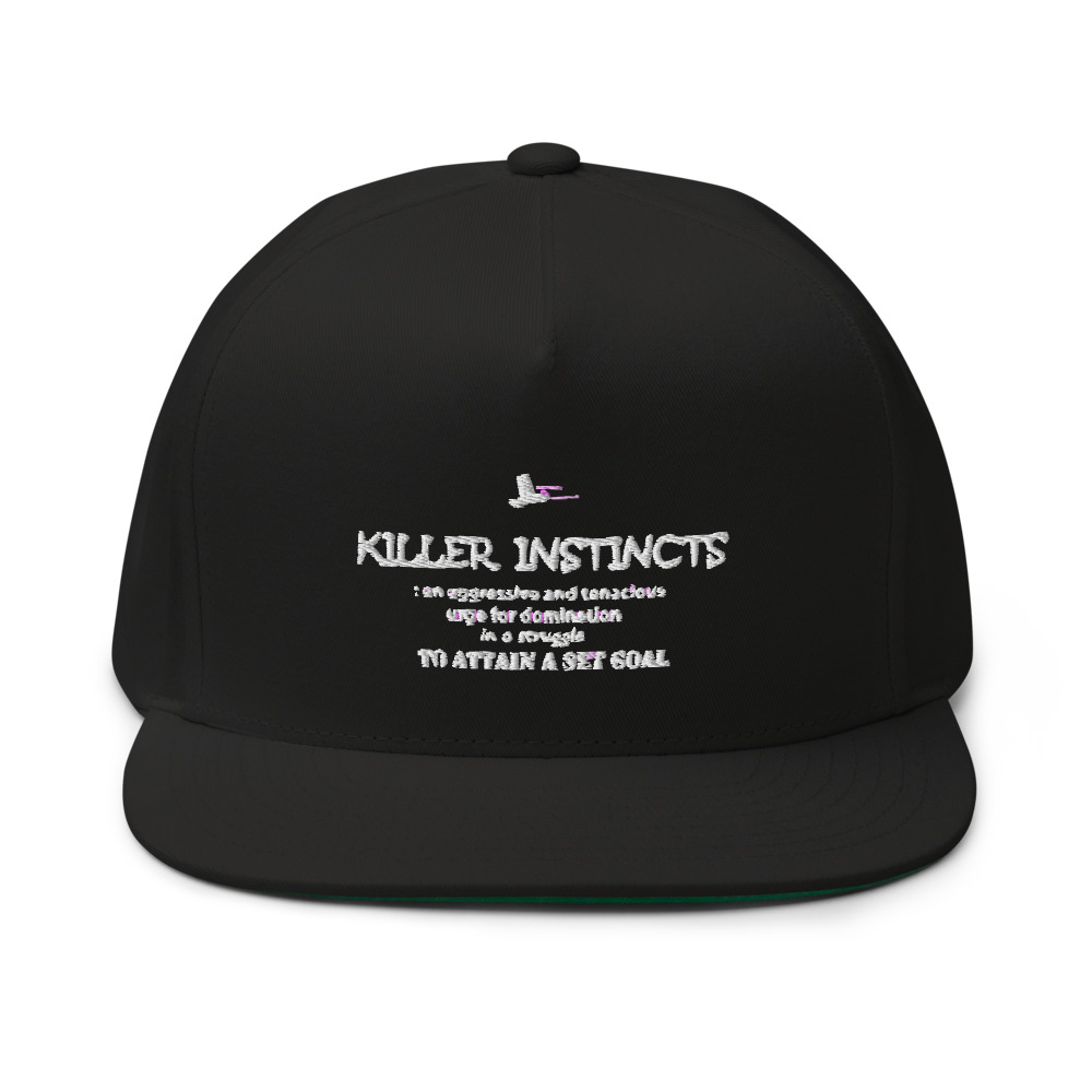 Jacoby Long Men's Hat, Killer Instincts, White Logo 