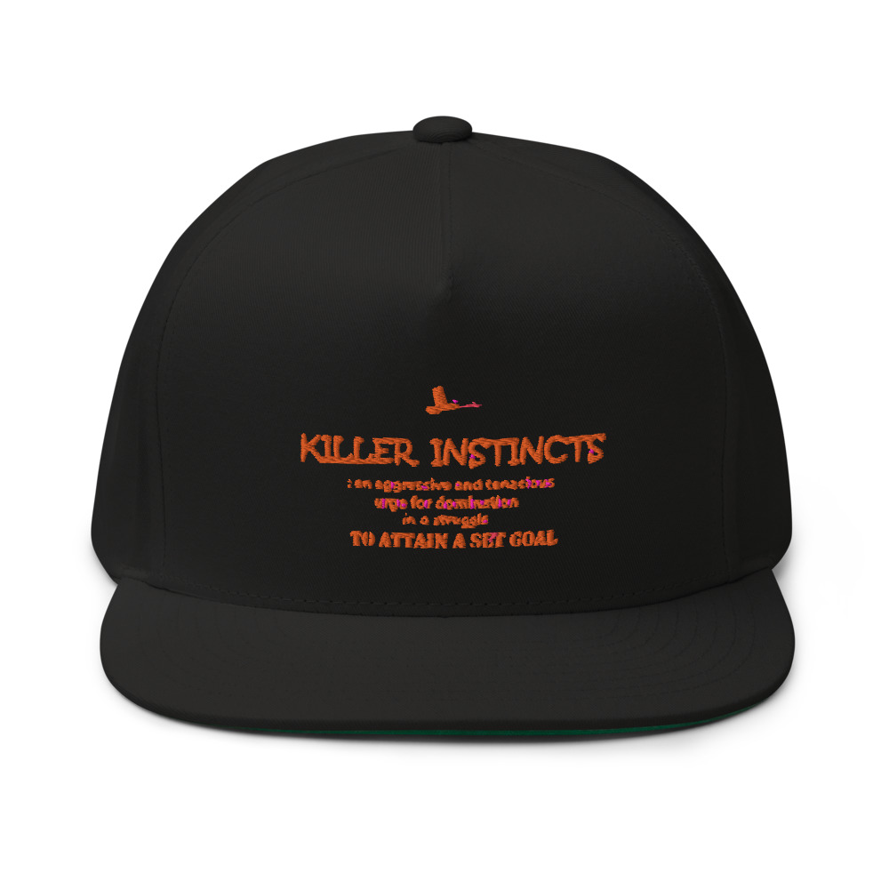 JACOBY LONG MEN'S HAT, KILLER INSTINCTS, ORANGE LOGO 