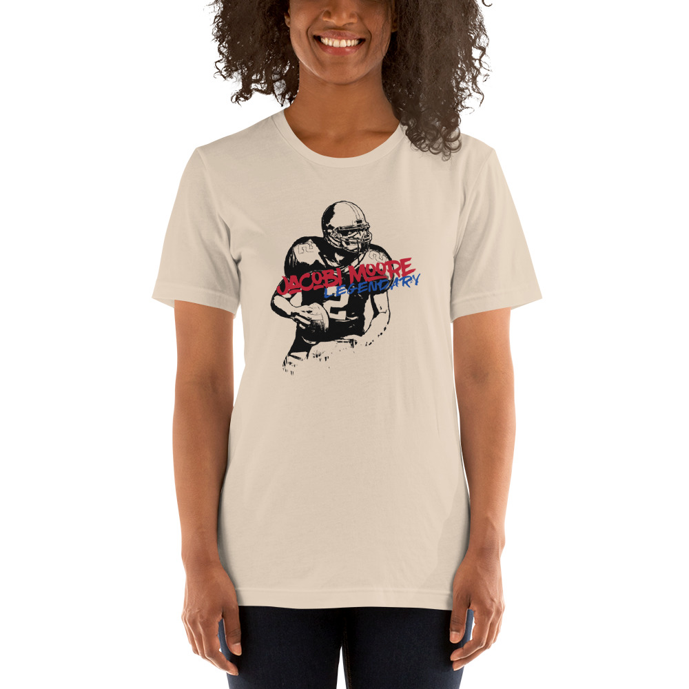 Legendary Jacobi Moore T-Shirt, Black Logo