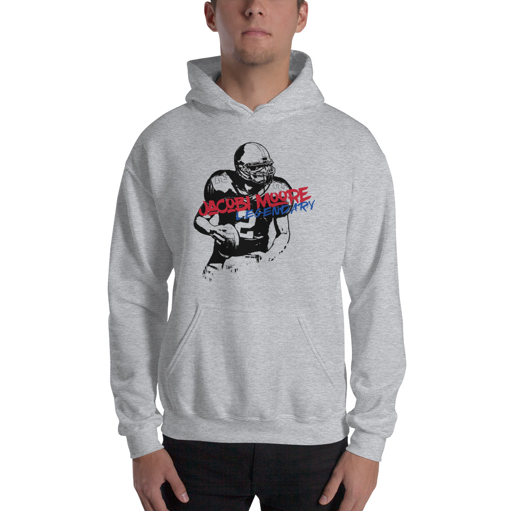 Legendary Jacobi Moore Hoodie, Black Logo
