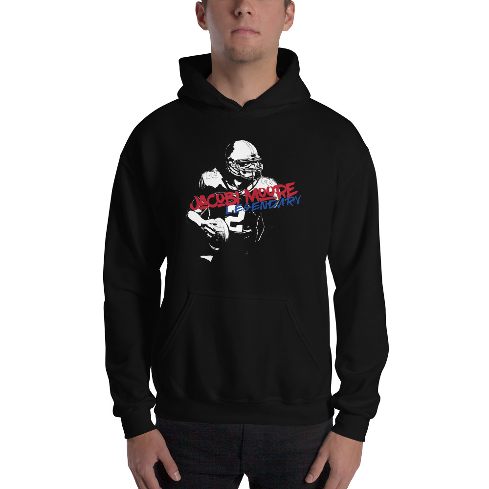 Legendary Jacobi Moore Hoodie, White Logo