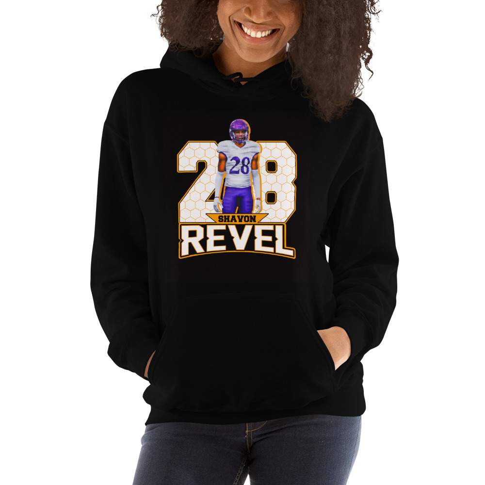 28 Shavon Revel Hoodie, White Logo
