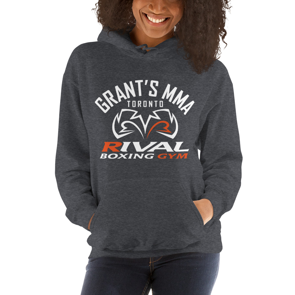 "RIVAL" by Grant's MMA & Boxing Gym T-Hoodie, White Logo