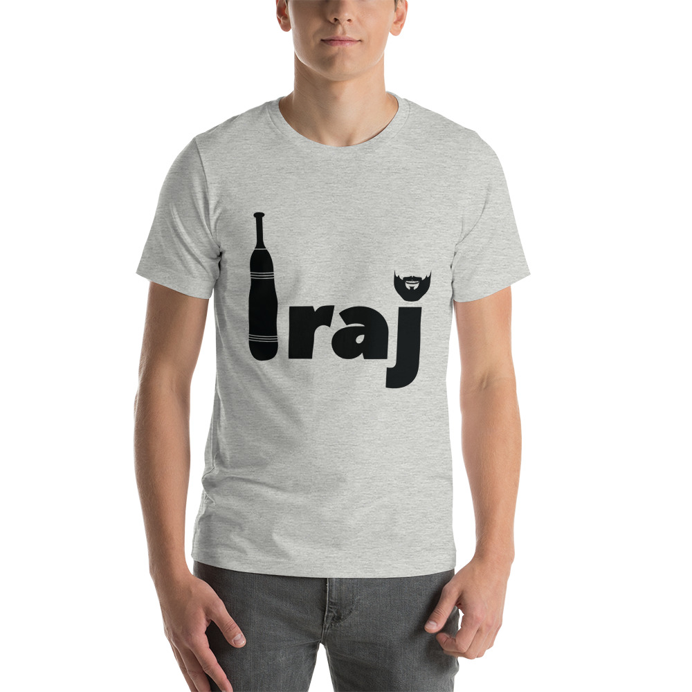 "Iraj" by Iraj Azizpour Shirt, Black Logo